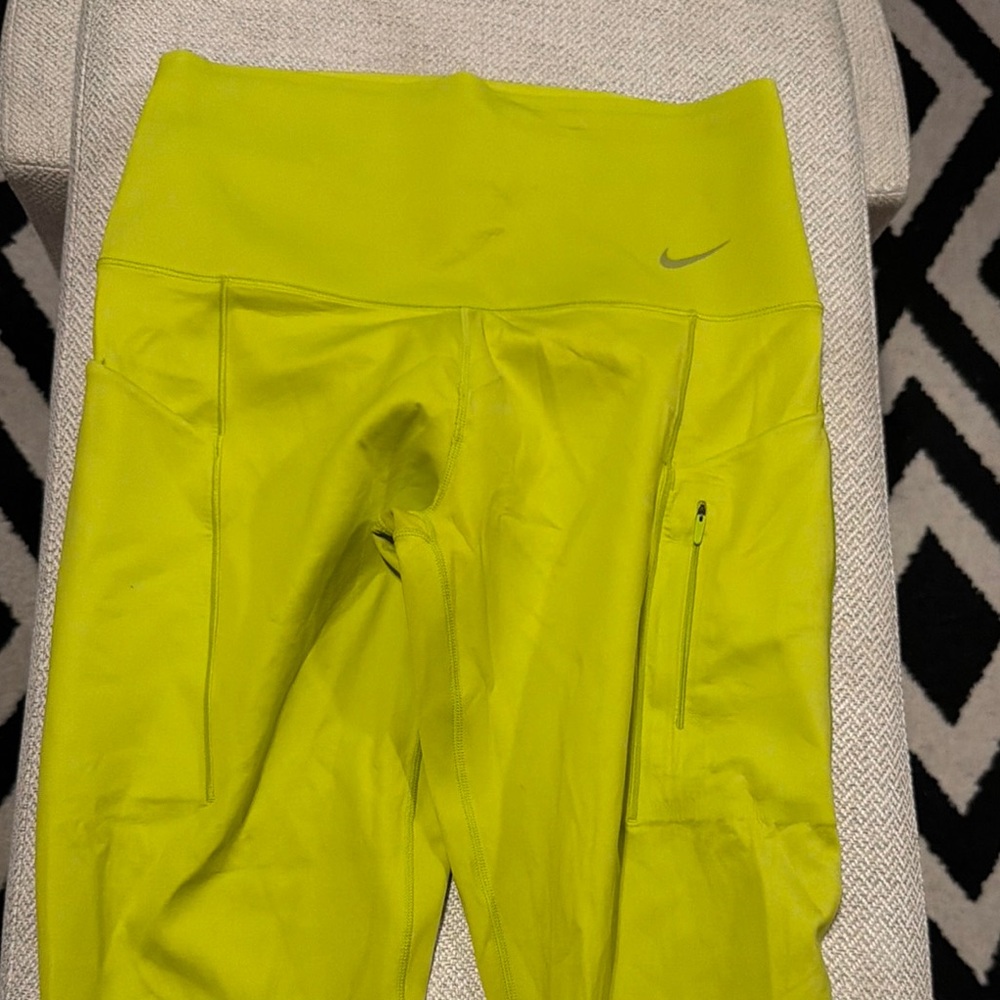 Nike Go Neon Yellow High-Waist Leggings